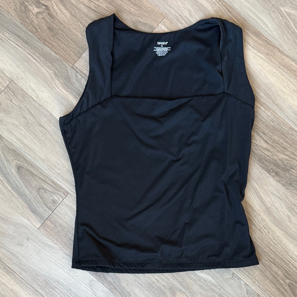 Qinsen Women’s Square Neck Tank Top XL